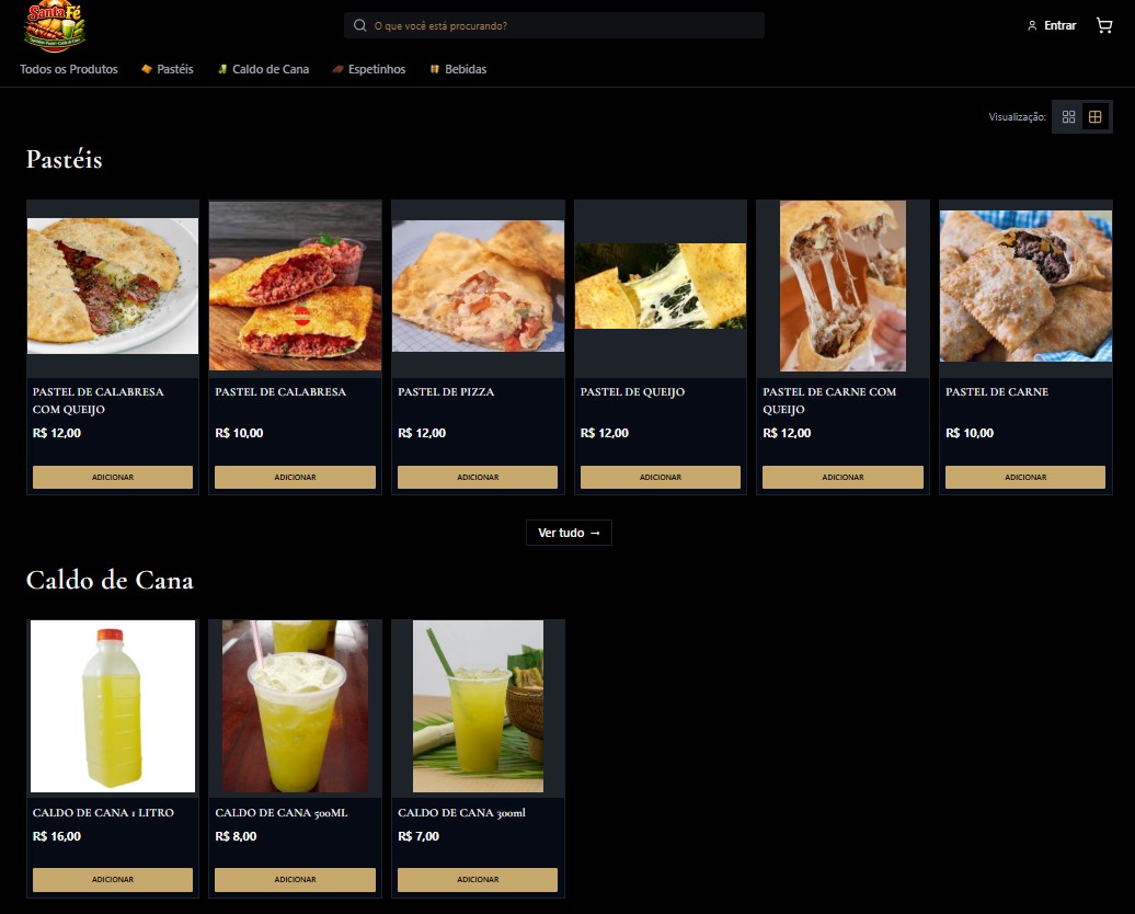 Loja virtual de restaurante com gestão de pedidos e controle de motoboys